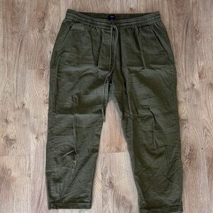 Olive Green women's linen pants